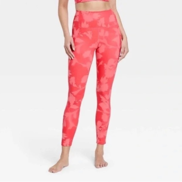 All in Motion High Rise Legging Pink Floral | Large - Picture 7 of 7
